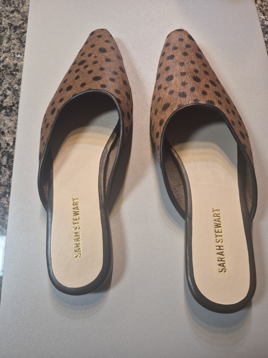 Sarah Stewart Shoes - Mabrey Slip On Mules In Cheetah Print